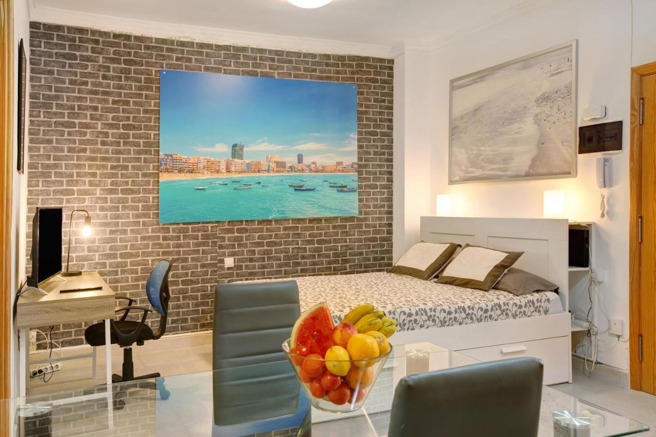 Beach Studio Apartment Canteras Las Palmas de Gran Canaria Luaran gambar
