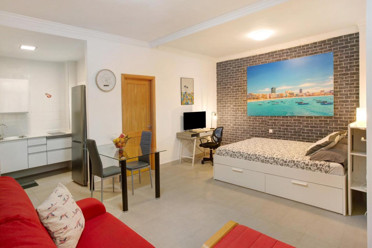 Beach Studio Apartment Canteras Las Palmas de Gran Canaria Luaran gambar